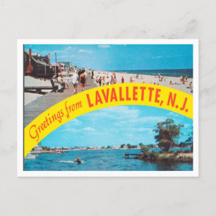 Greetings from Lavallette, New Jersey Travel Postcard