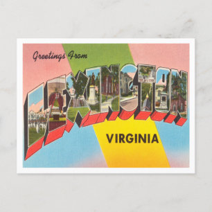 Greetings from Lexington, Virginia Vintage Travel Postcard
