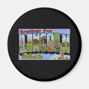 Greetings from Lincoln Nebraska Magnet