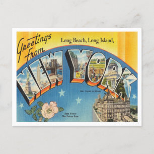 Greetings from Long Beach, Long Island, New York Postcard