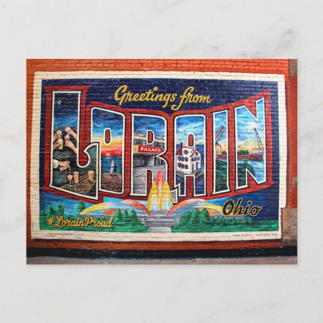 Greetings from Lorain, Ohio Postcard (Front)