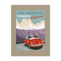 Greetings from Los Angeles California Postcard