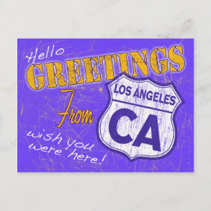 Greetings from Los Angeles California Postcard