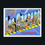 Greetings from Los Angeles, California Travel Postcard<br><div class="desc">Greetings from Los Angeles,  California Vintage Travel Postcard</div>