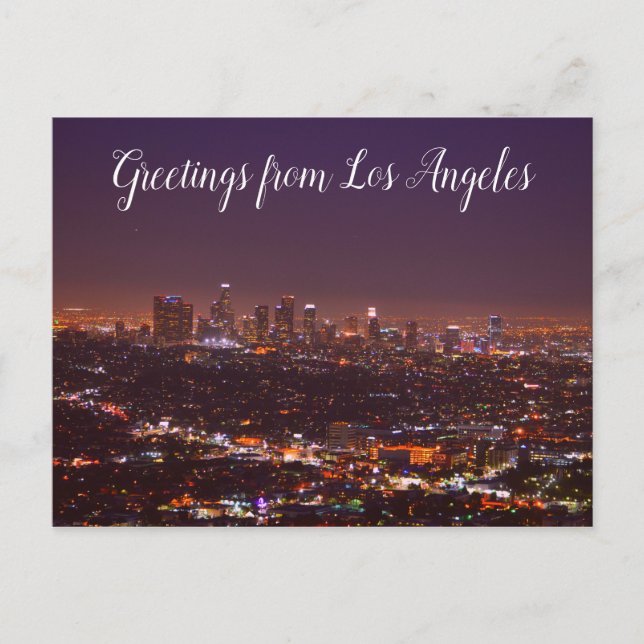 Greetings from Los Angeles Postcard  (Front)