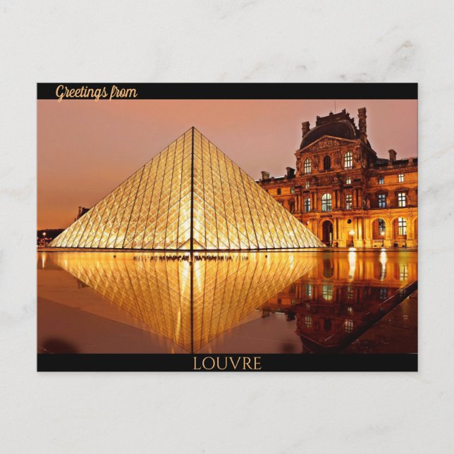Greetings from Louvre Postcard (Front)