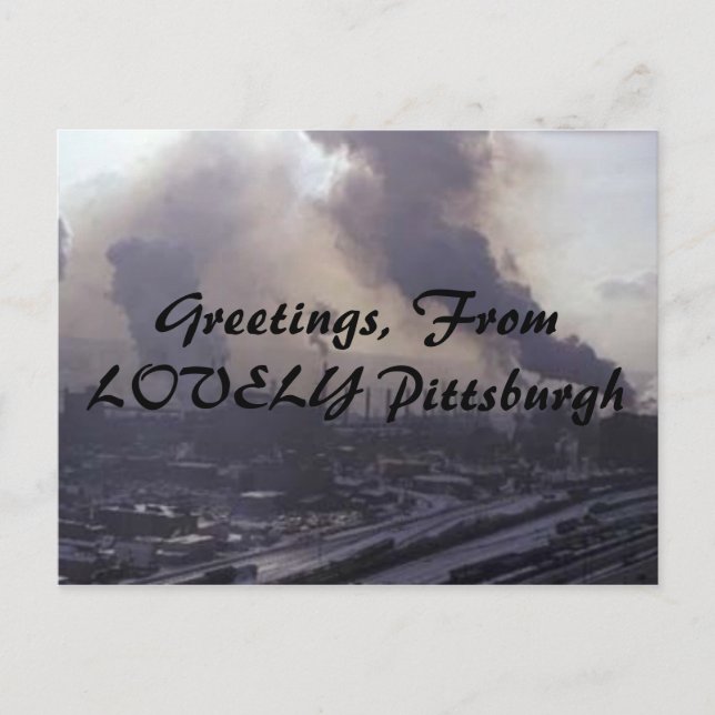 Greetings, From LOVELY Pittsburgh Postcard (Front)