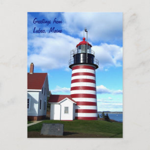 Greetings from Lubec, Maine Postcard