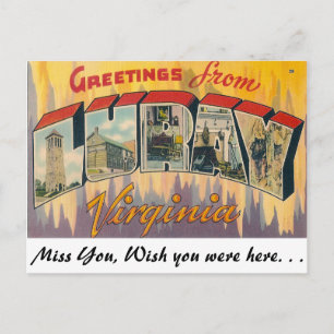 Greetings from Luray, Virginia Postcard