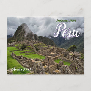 Greetings from Machu Picchu Per Postcard
