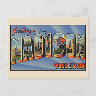 Greetings from Madison Wisconsin Postcard