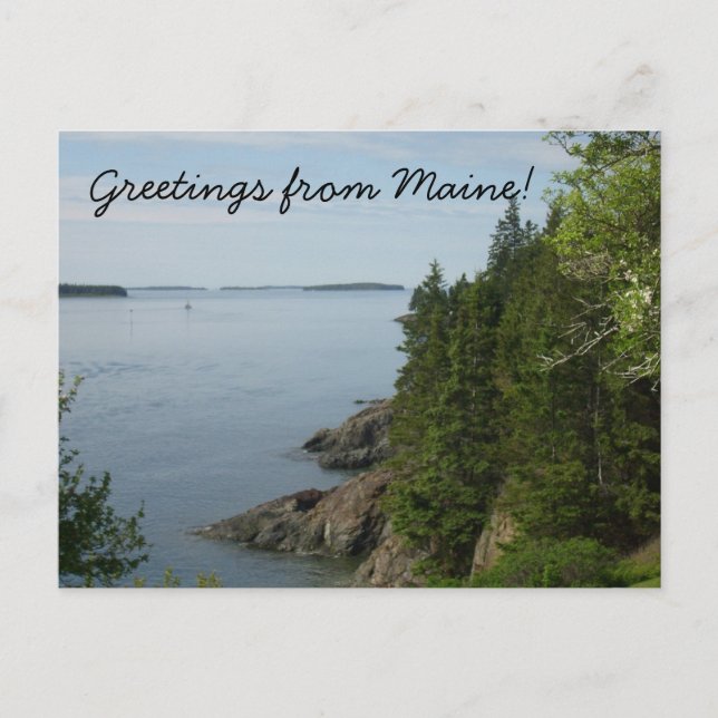 Greetings from Maine Postcard (Front)