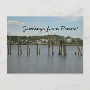 Greetings from Maine Postcard