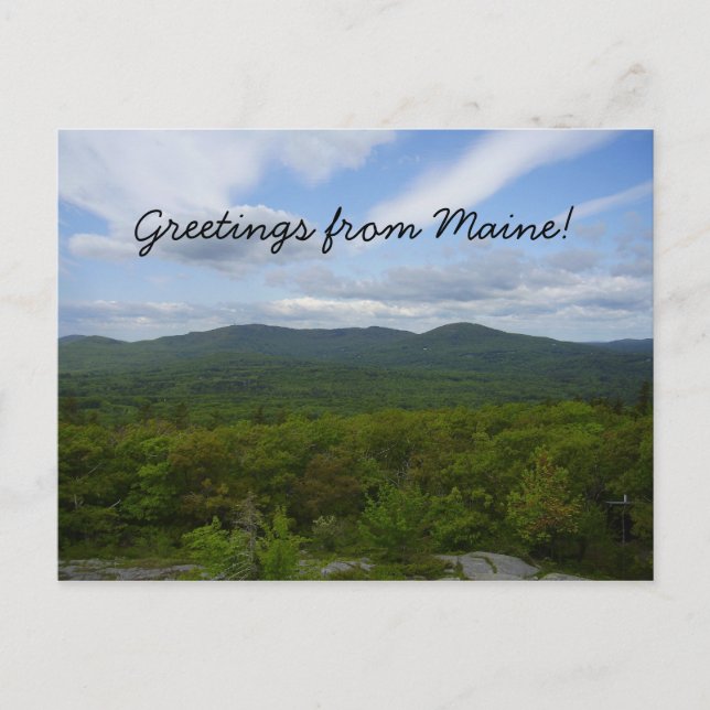 Greetings from Maine Postcard (Front)