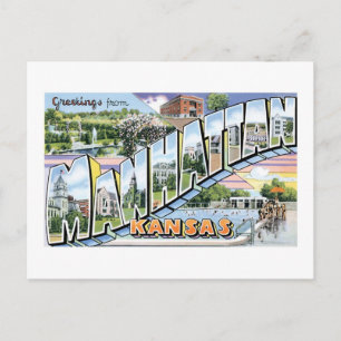 Greetings from Manhattan, Kansas! Postcard