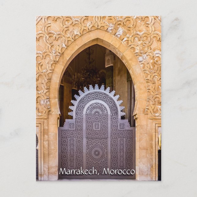 Greetings from Marrakech Morocco Postcard (Front)