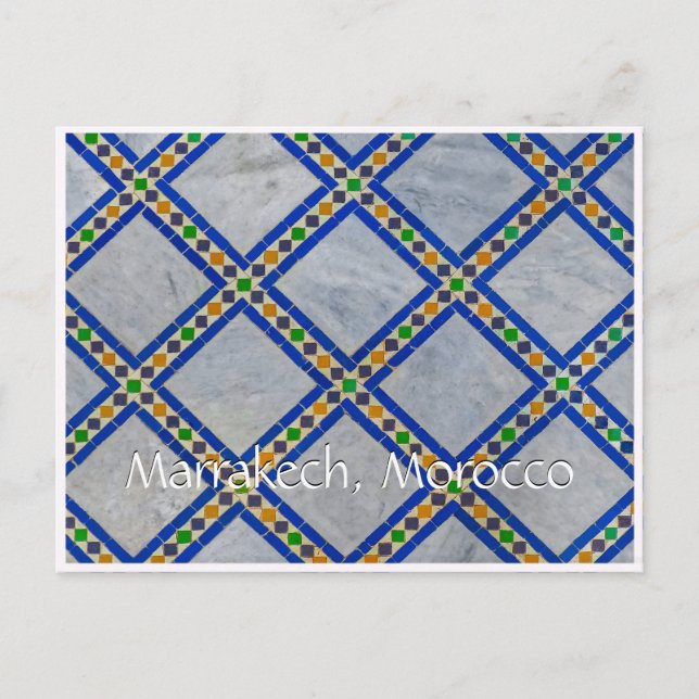 Greetings from Marrakech Morocco Postcard (Front)