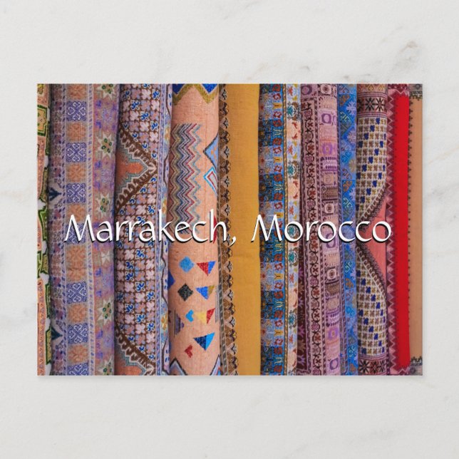 Greetings from Marrakech Morocco Postcard (Front)