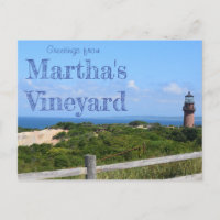 Greetings from Martha's Vineyard Postcard