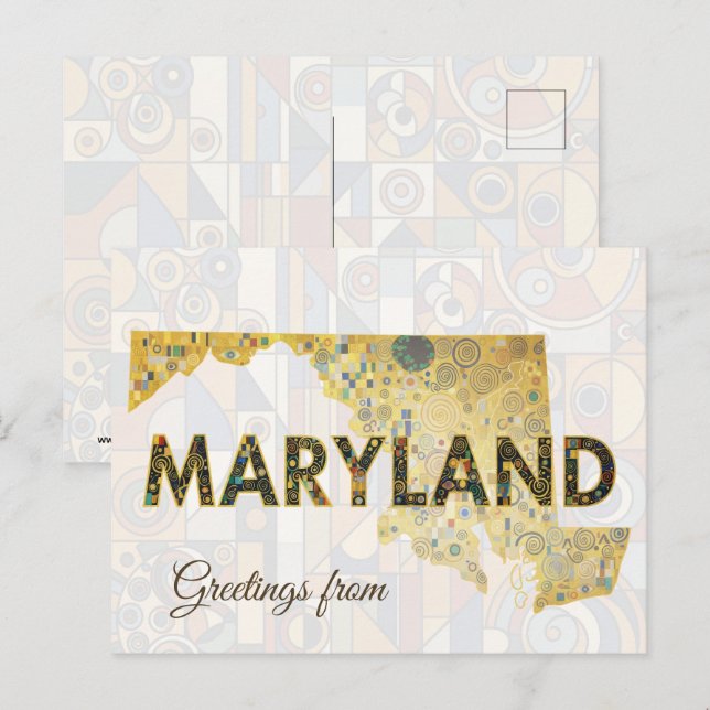Greetings from Maryland Postcard (Front/Back)