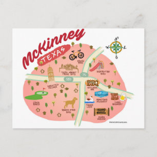 Greetings from McKinney Postcard