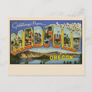 Greetings from Medford, Oregon Large Letter Postcard