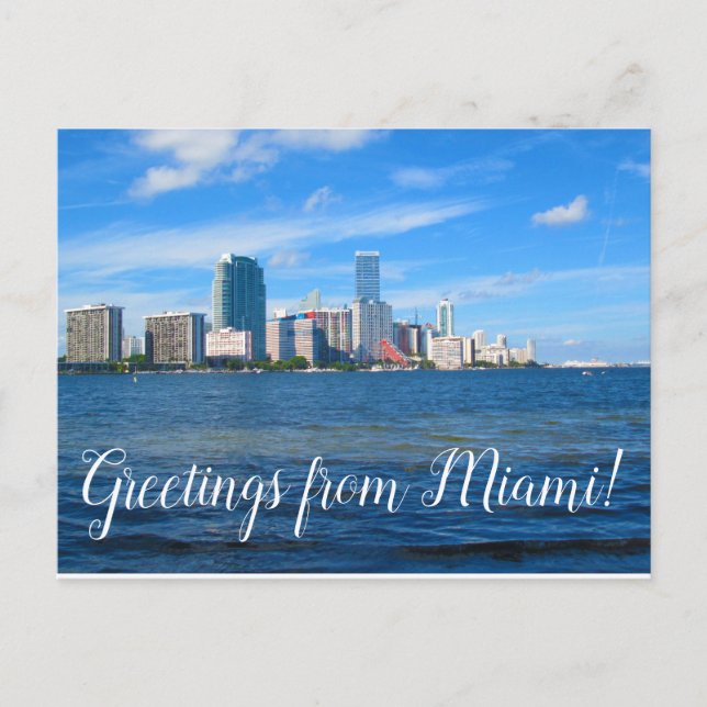 Greetings from Miami Postcard (Front)