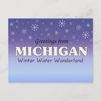 Greetings from Michigan Postcard