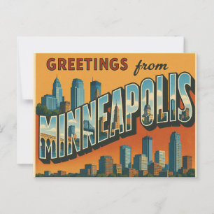 Greetings from Minneapolis Postcard