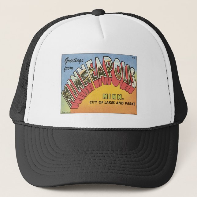 Greetings From Minneapolis Trucker Hat (Front)
