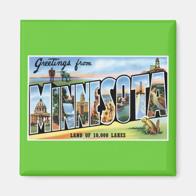 Greetings from Minnesota! Magnet (Front)