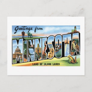 Greetings from Minnesota! Postcard