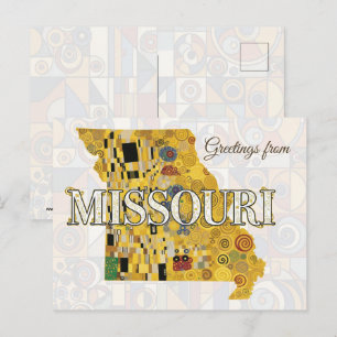 Greetings from Missouri Postcard