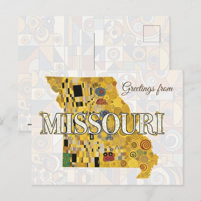 Greetings from Missouri Postcard (Front/Back)