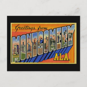 Greetings from Montgomery Alabama Postcard