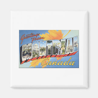 Greetings From Montreal, Canada Magnet