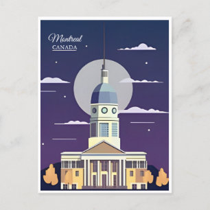Greetings from Montreal, Canada Vintage Travel Postcard