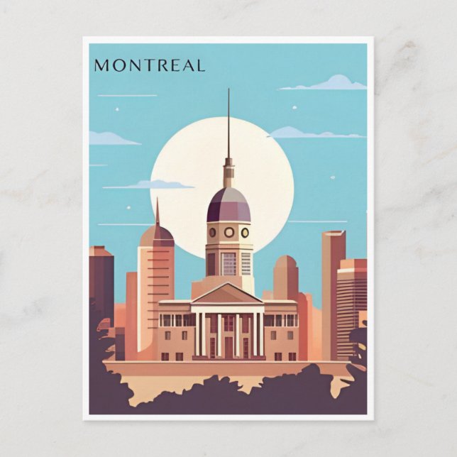 Greetings from Montreal, Canada Vintage Travel  Postcard (Front)