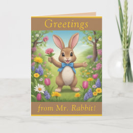 Greetings From Mr. Rabbit! - Easter Holiday Card