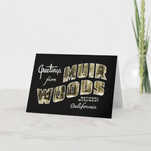 Greetings from Muir Woods National Monument Card