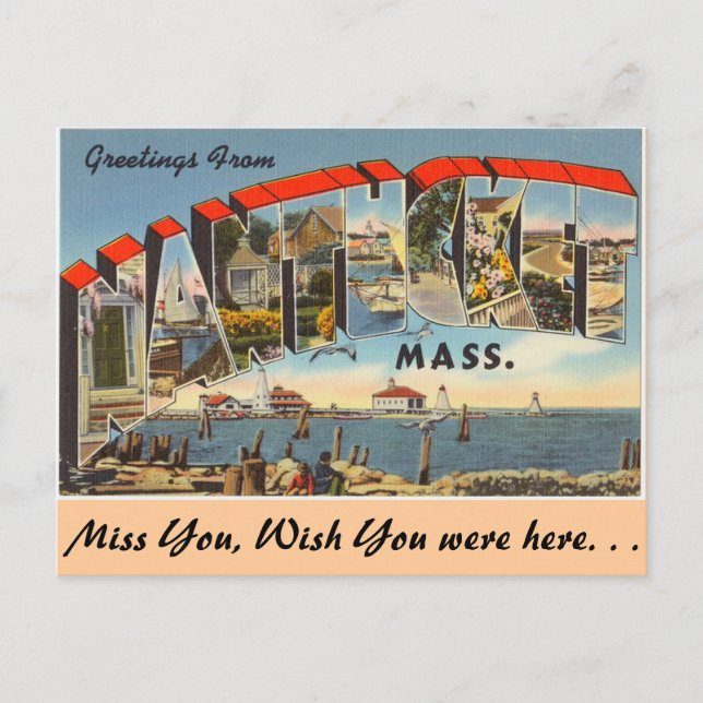 Greetings from Nantucket Postcard (Front)