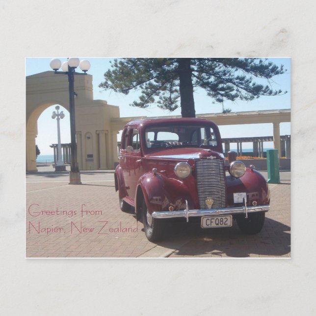 Greetings from Napier, New Zealand Postcard (Front)