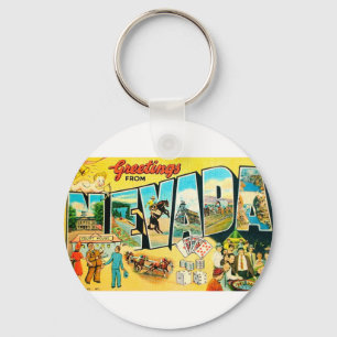 Greetings From Nevada Key Ring