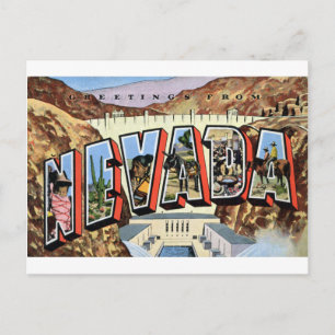 Greetings From Nevada Postcard