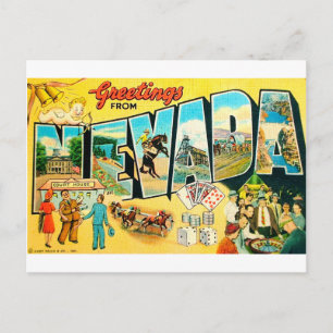 Greetings From Nevada Postcard