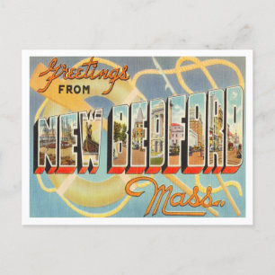 Greetings from New Bedford, Massachusetts Travel Postcard