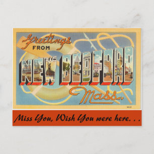 Greetings from New Bedford Postcard