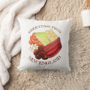 Greetings from New England Classic Boiled Dinner Cushion