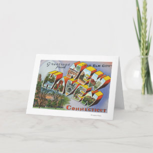 Greetings From New Haven, CT Card