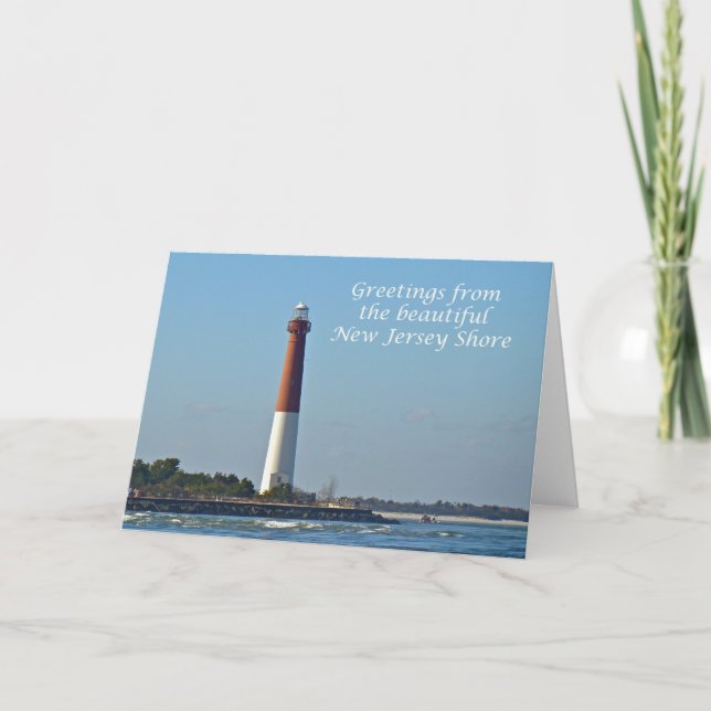 Greetings From New Jersey - Barnegat Light Card (Front)